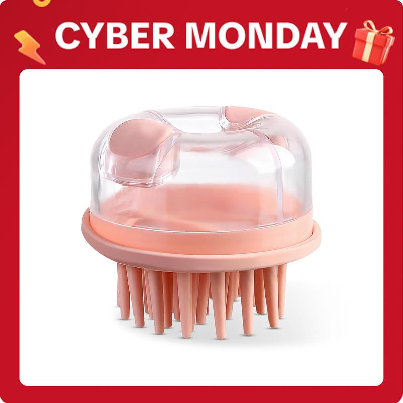 【Tiktokshopblackfriday】2-In-1 Dog Bath Brush with Shampoo Dispenser – Soft Silicone Massage Brush for Dogs & Cats, Gentle Grooming Tool for Long/Short Hair during Bath Time