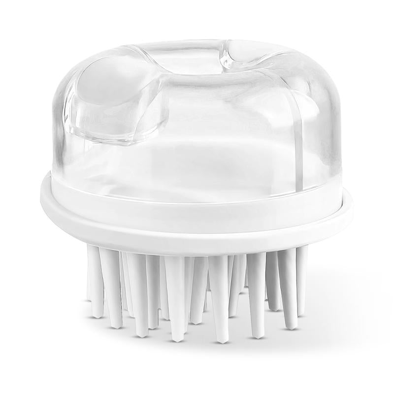 【Tiktokshopblackfriday】2-In-1 Dog Bath Brush with Shampoo Dispenser – Soft Silicone Massage Brush for Dogs & Cats, Gentle Grooming Tool for Long/Short Hair during Bath Time